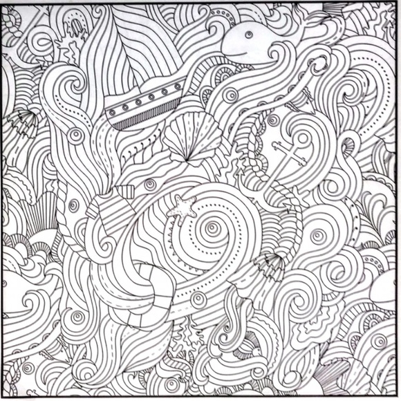 New Ocean Wonders Adult Coloring Book - Picture 11 of 15